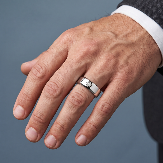 Worn on hand