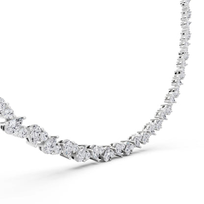 Pear Round Teardrop Lab Grown Diamond Pendant Necklace, view 5