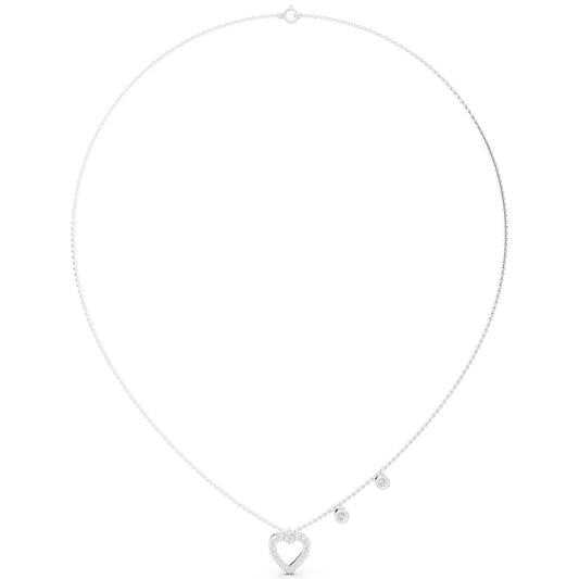 Romantic Heart Brilliant Lab Grown Diamond Necklace
