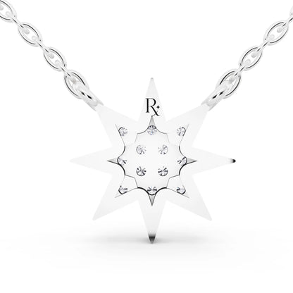 Star Lab Grown Diamond Pendant, view 5