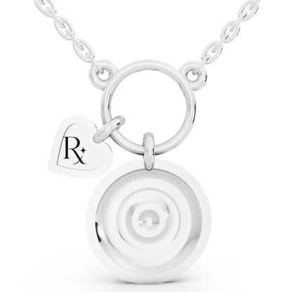 Evil Eye Heart Charm Pendant Necklace, view 5