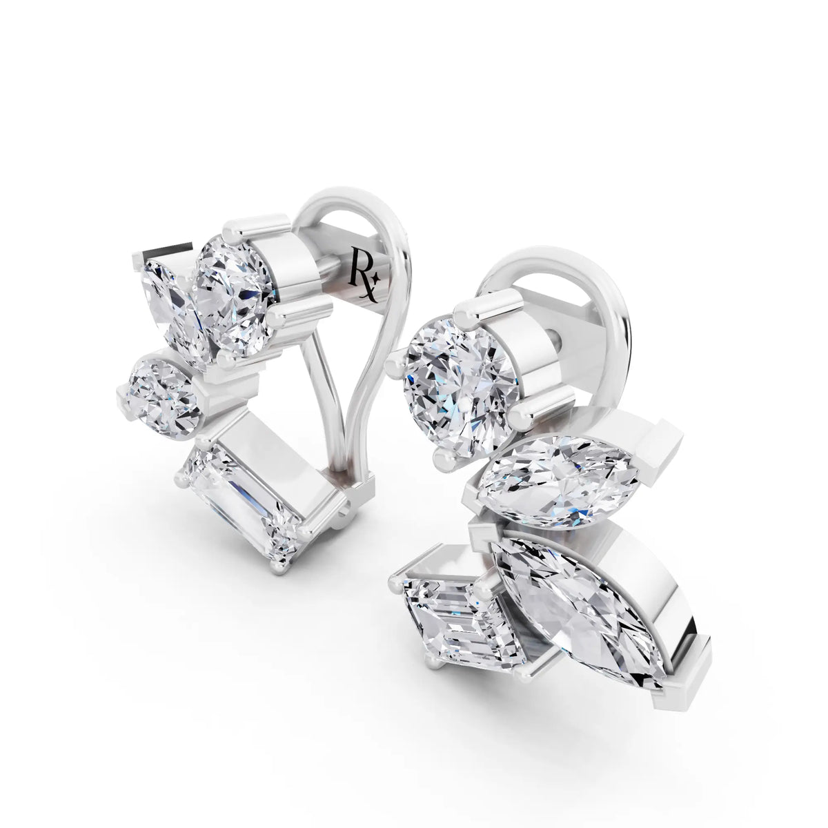 Lab Grown Diamond Multi-Stone Earrings, campaign image