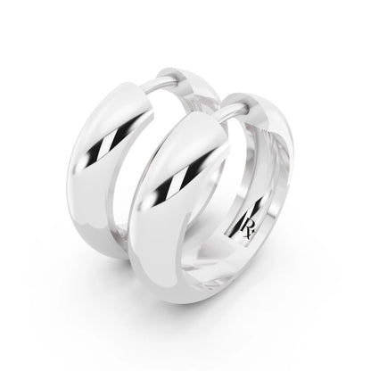 Polished Hoop Earrings, campaign image