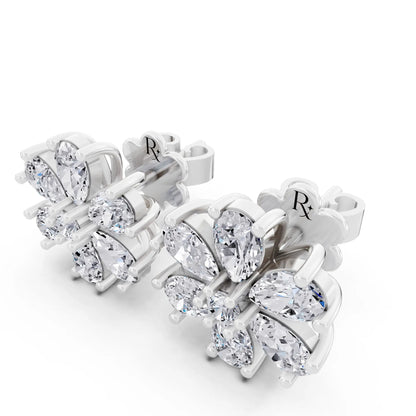 Lab Grown Diamond Drop Earrings, campaign image