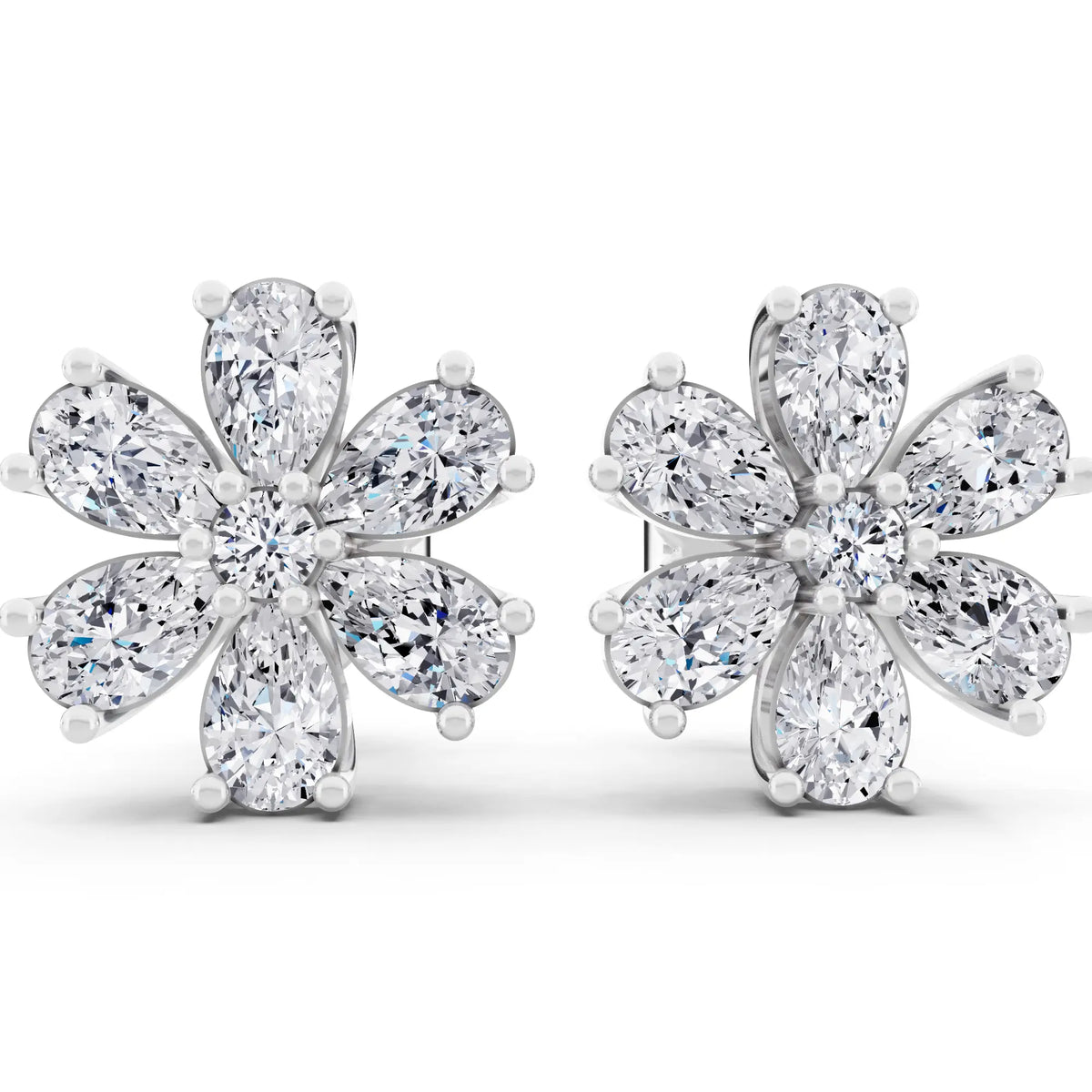 Lab Grown Diamond Drop Earrings, front view