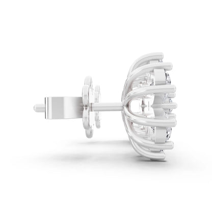 Lab Grown Diamond Drop Earrings, side view
