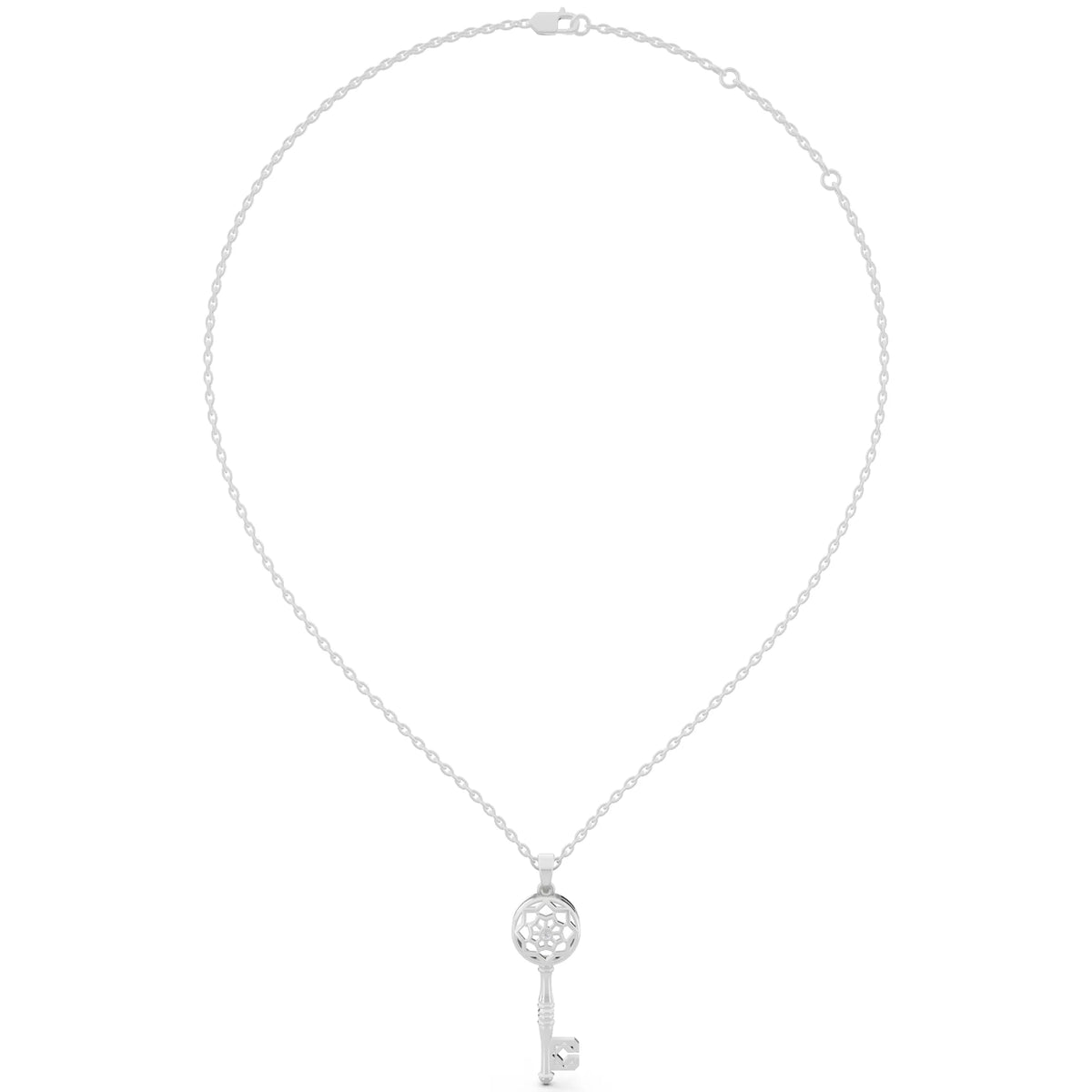Key Lab Grown Diamond Pendant, view 6