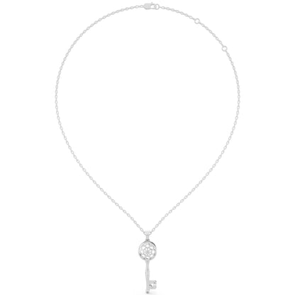 Key Lab Grown Diamond Pendant, view 6
