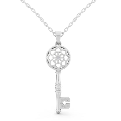 Key Lab Grown Diamond Pendant