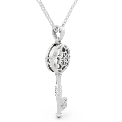Key Lab Grown Diamond Pendant, view 4
