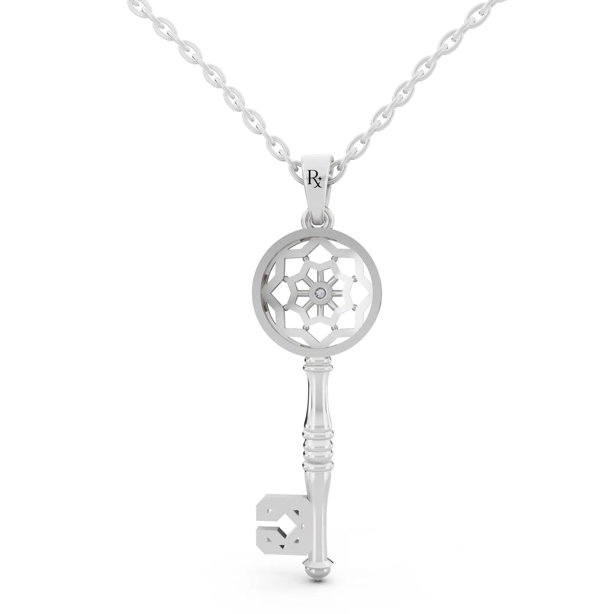 Key Lab Grown Diamond Pendant, view 5