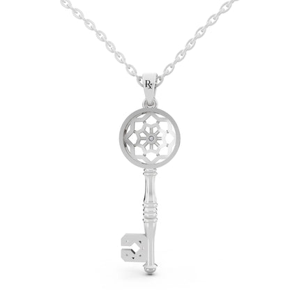 Key Lab Grown Diamond Pendant, view 5