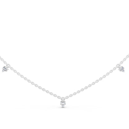 Five Station Lab Grown Diamond Necklace