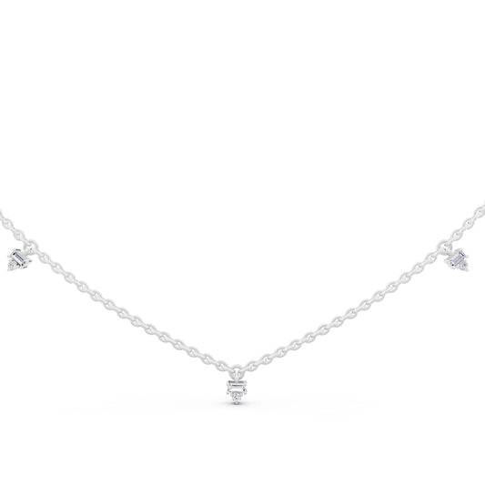 Five Station Lab Grown Diamond Necklace