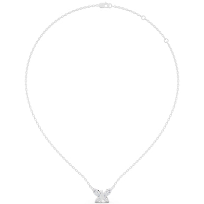 Butterfly Wing Lab Grown Diamond Pendant, view 5