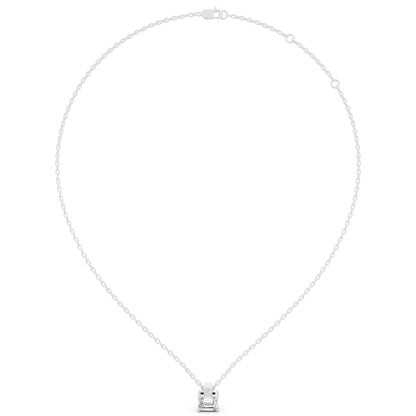 Emerald Lab Grown Diamond Accent Pendant, view 6