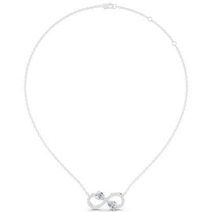 Infinity Pear Lab Grown Diamond Pendant, view 6