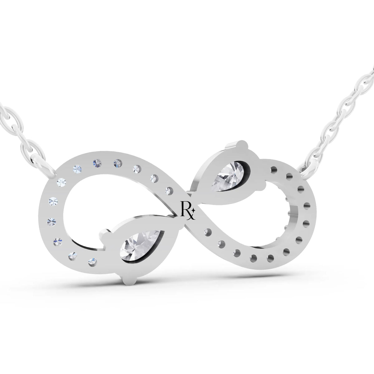 Infinity Pear Lab Grown Diamond Pendant, view 5