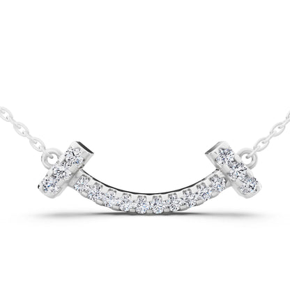 Curved Bar Lab Grown Diamond Pendant