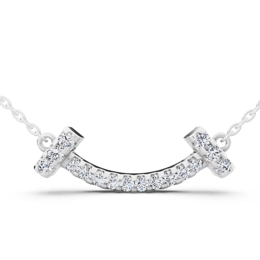 Curved Bar Lab Grown Diamond Pendant