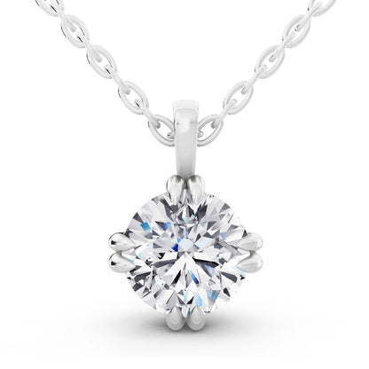 Timeless Round Lab Grown Diamond Solitaire Pendant