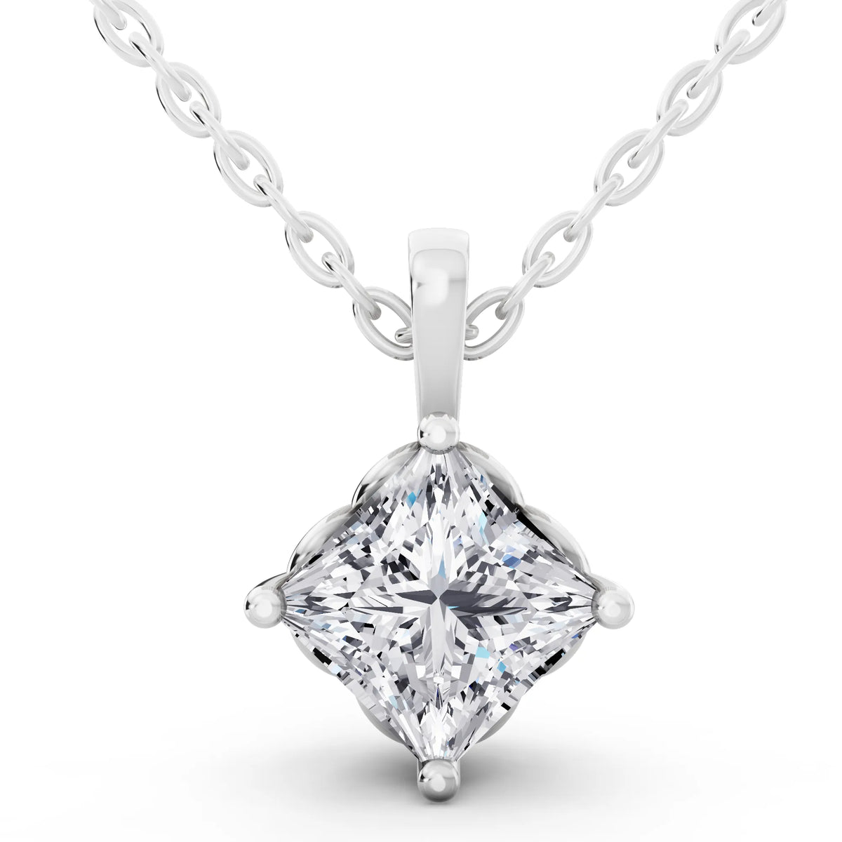 Classic Princess Lab Grown Diamond Pendant