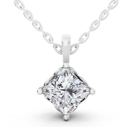 Classic Princess Lab Grown Diamond Pendant