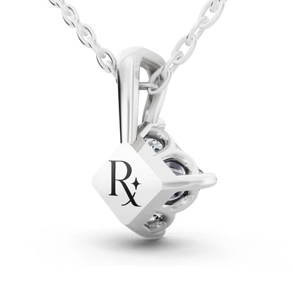 Classic Princess Lab Grown Diamond Pendant, view 3