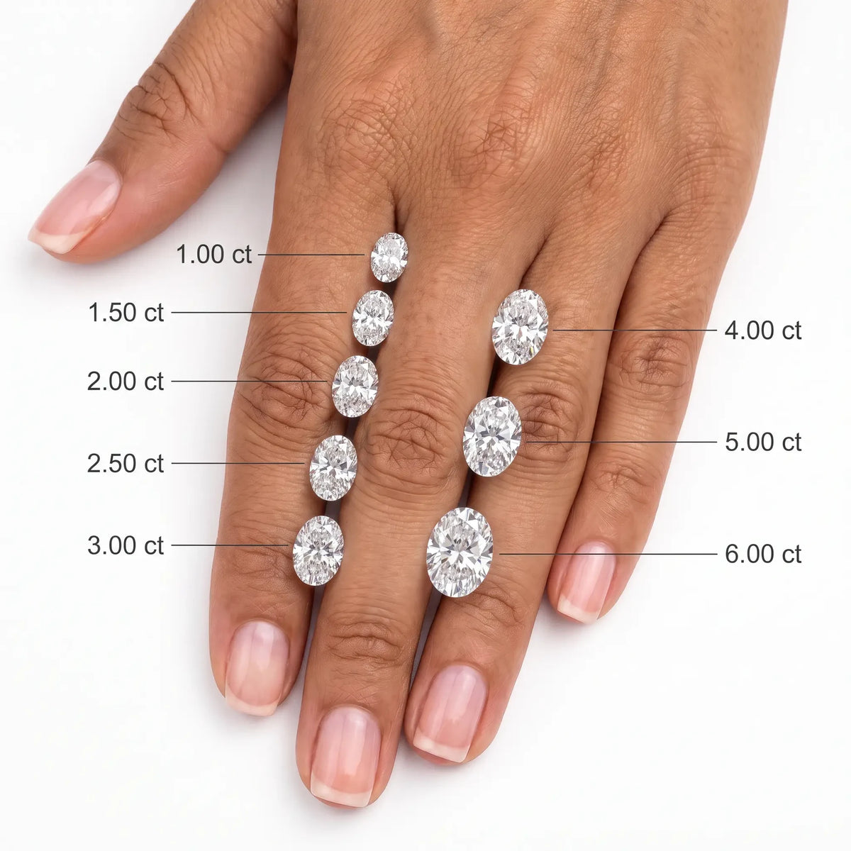14 KT White Gold Oval Cut Diamond Solitaire Ring with Round Pavé Band and Prong Setting - diamond shape