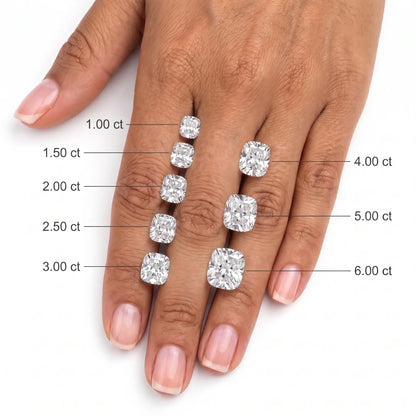 14 KT Yellow Gold Cushion Cut Diamond Three Stone Ring with Round Accents - diamond shape
